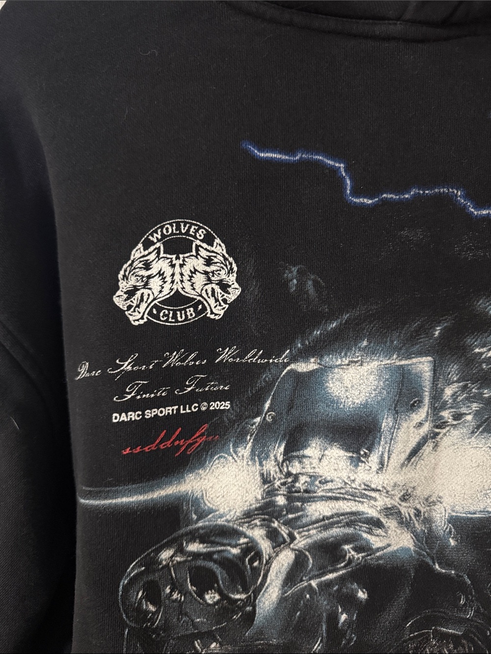 DarcSport Black Graphic Hoodie - Picture 2 of 3